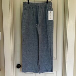 Athleta Retreat Linen Wide Leg Pants, NWT